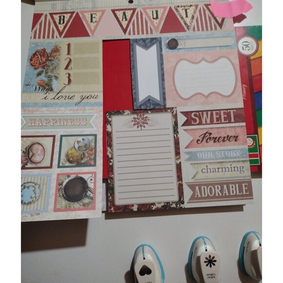 Craft Colorbok Paper Bundle(2 Pads) & Recollections Paper Punches(4) - Picture 5 of 11